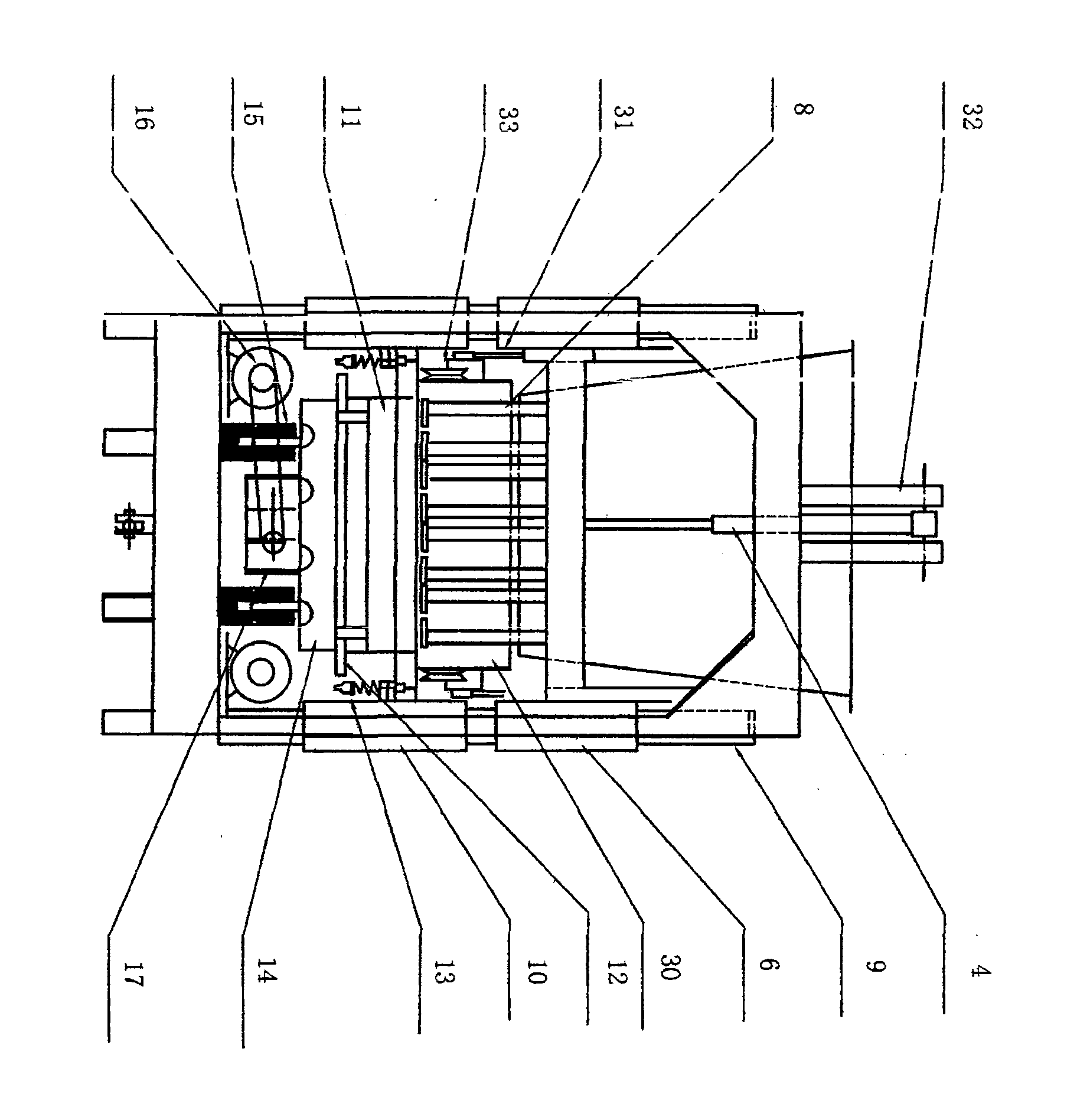 Full-automatic small type block machinery having environment-protecting and energy-saving functions