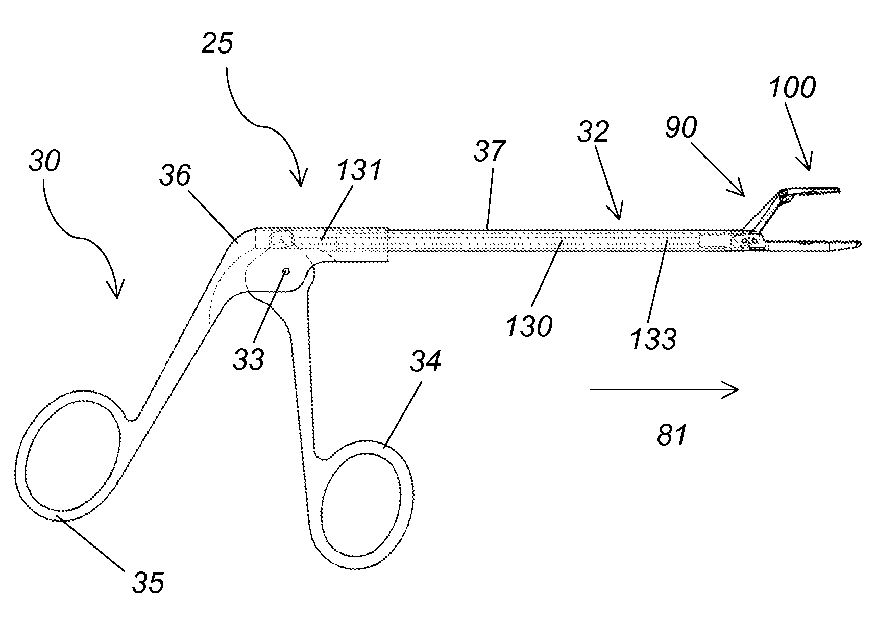 End effector mechanism for a surgical instrument