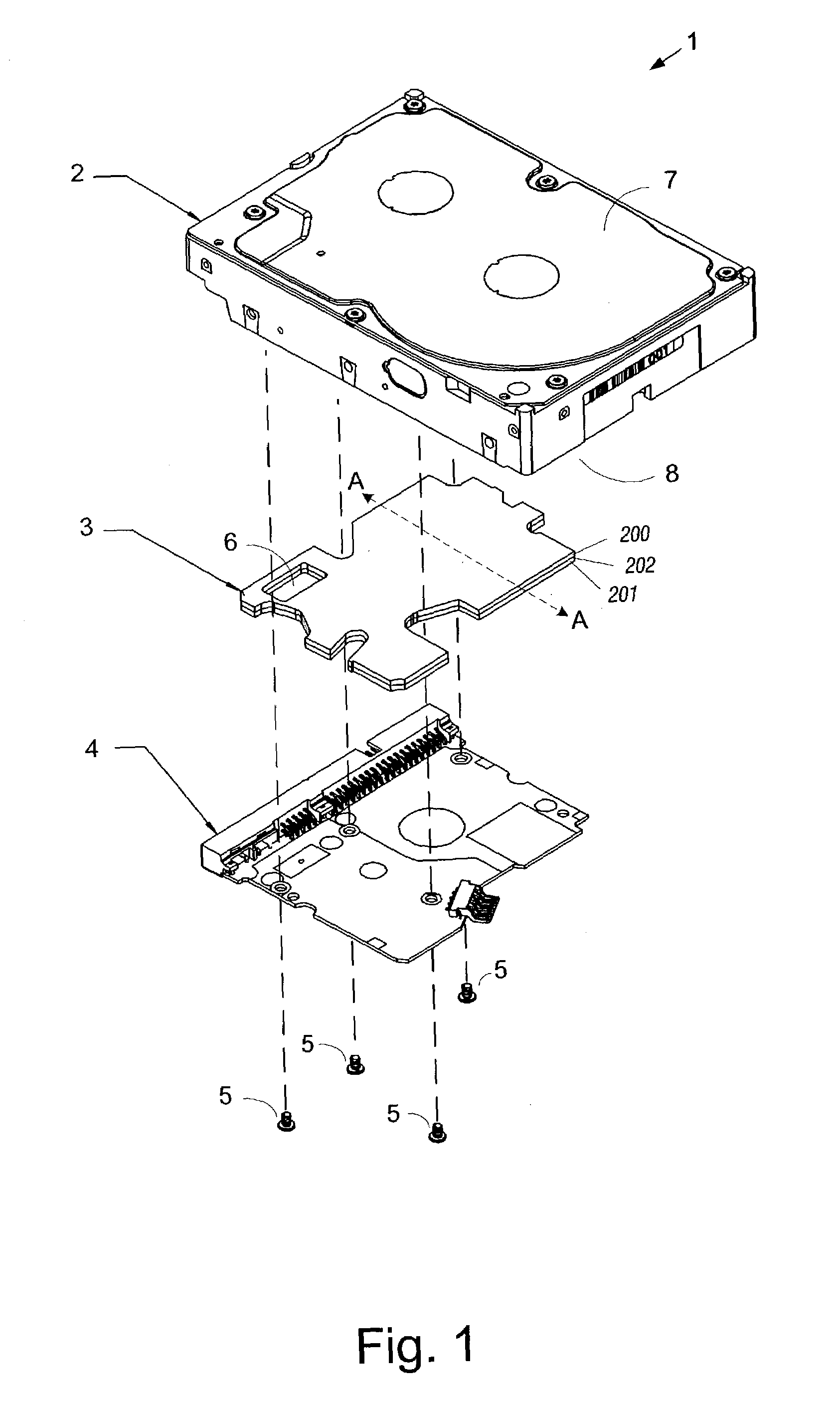 Disk drive having an acoustic damping assembly with an acoustic barrier layer