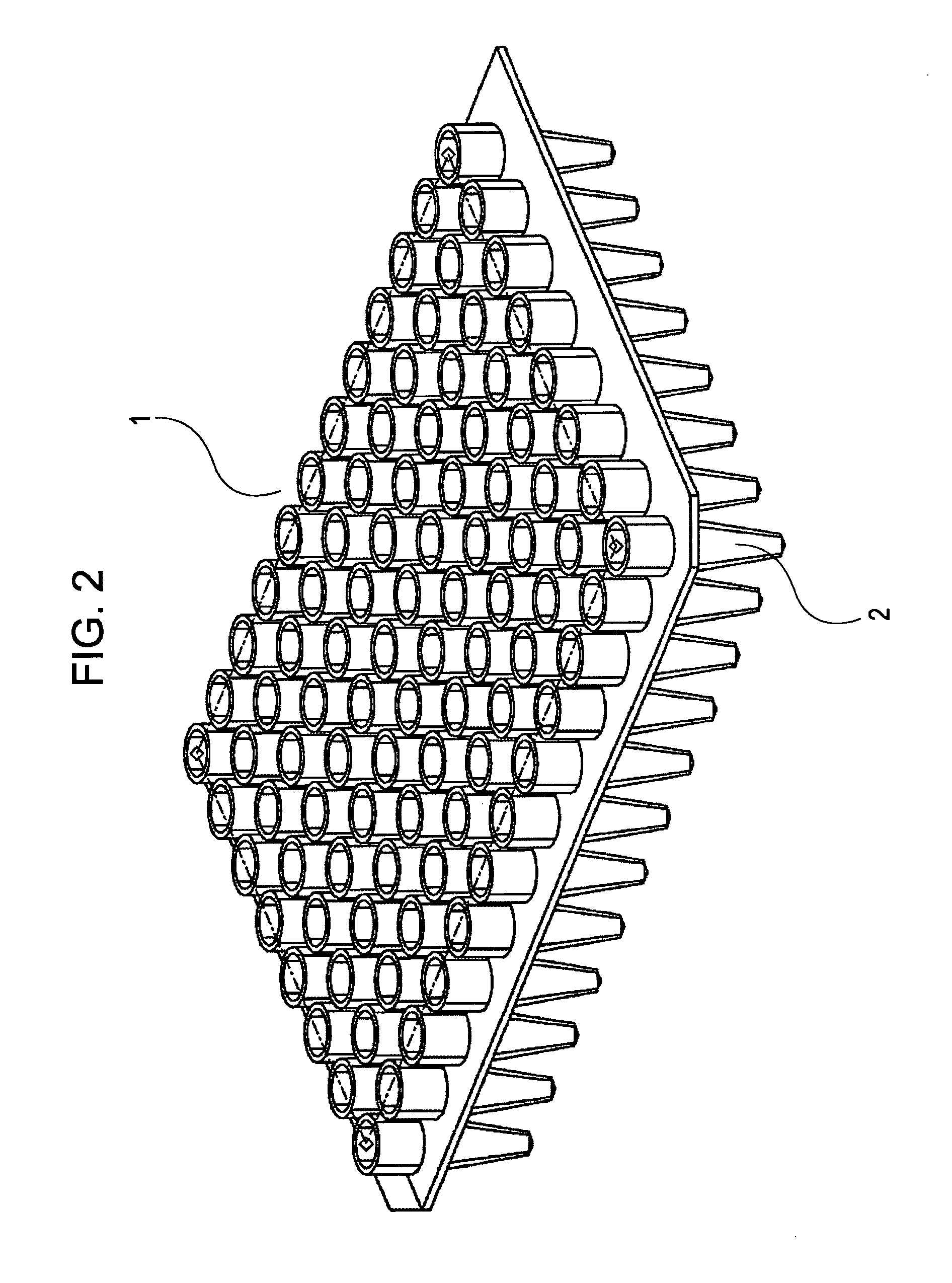 Apparatus for performing biochemical processing using a container with a plurality of wells and the container for the apparatus