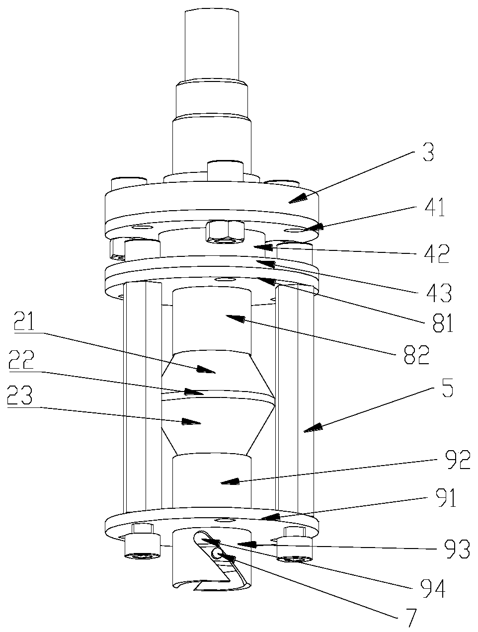 Two-dimensional wireless passive implantable sensor with helical dimension decoupling