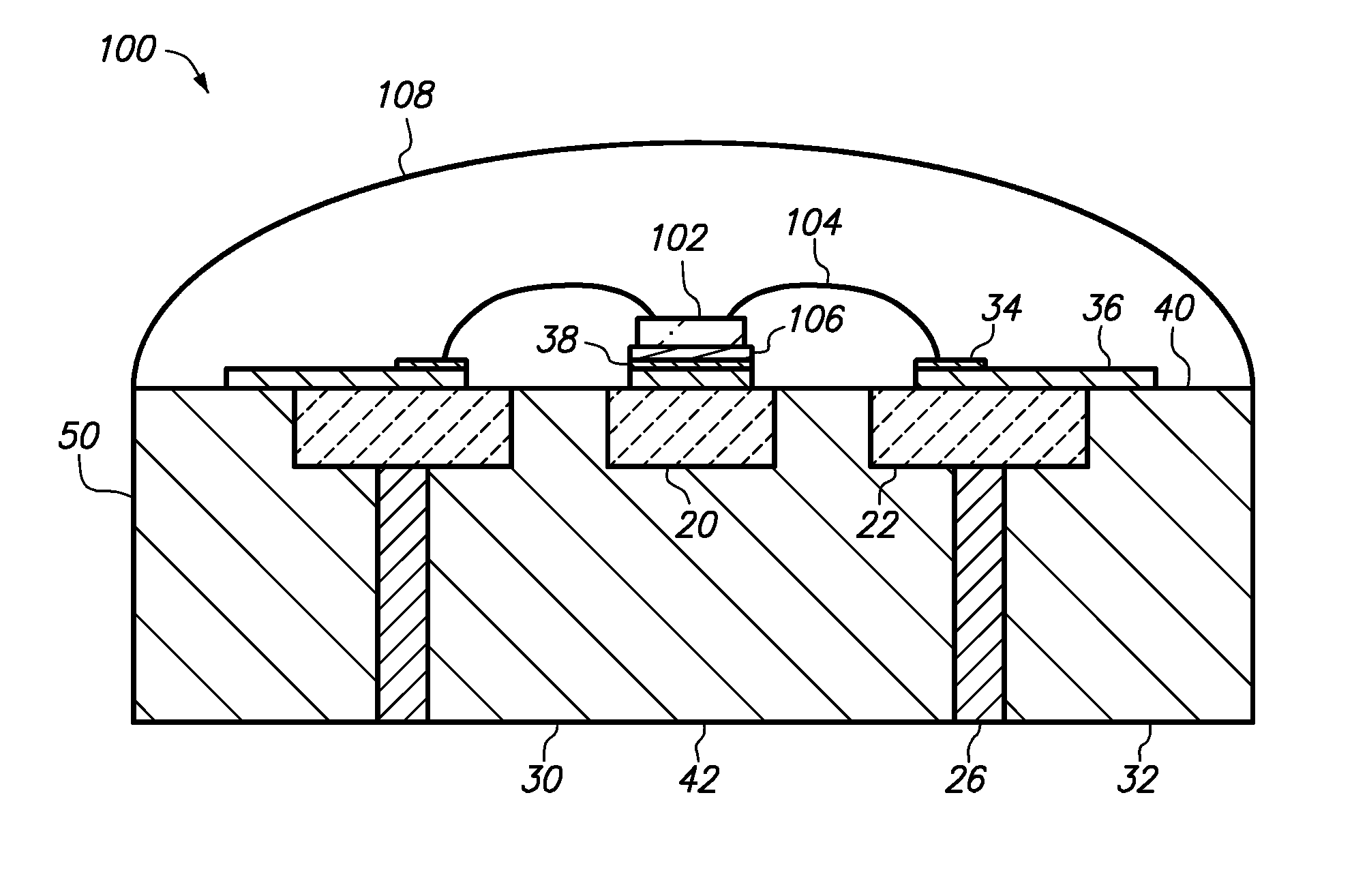 Method of making a semiconductor chip assembly with a ceramic/metal substrate