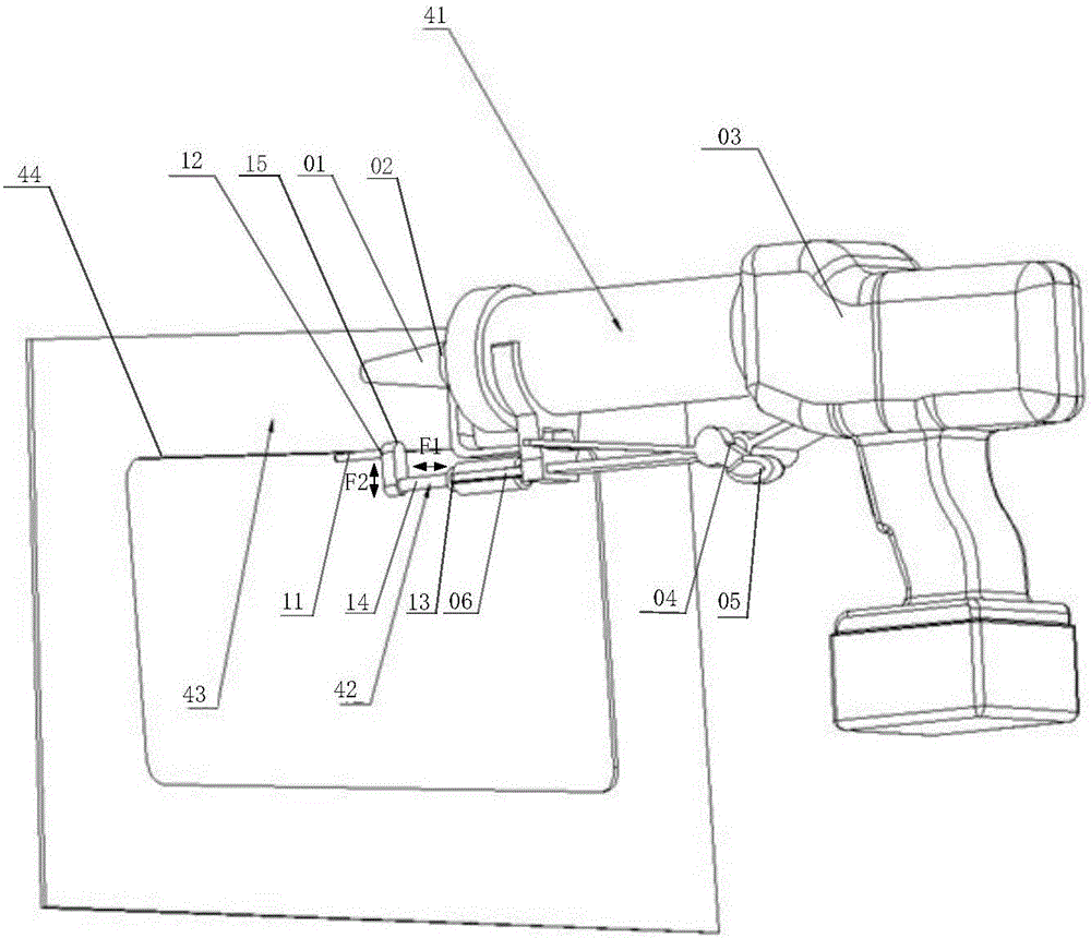 Glue application gun