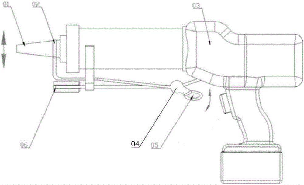 Glue application gun