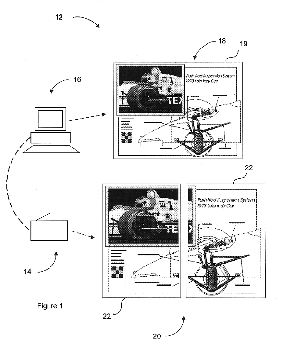 Virtual media size printing system