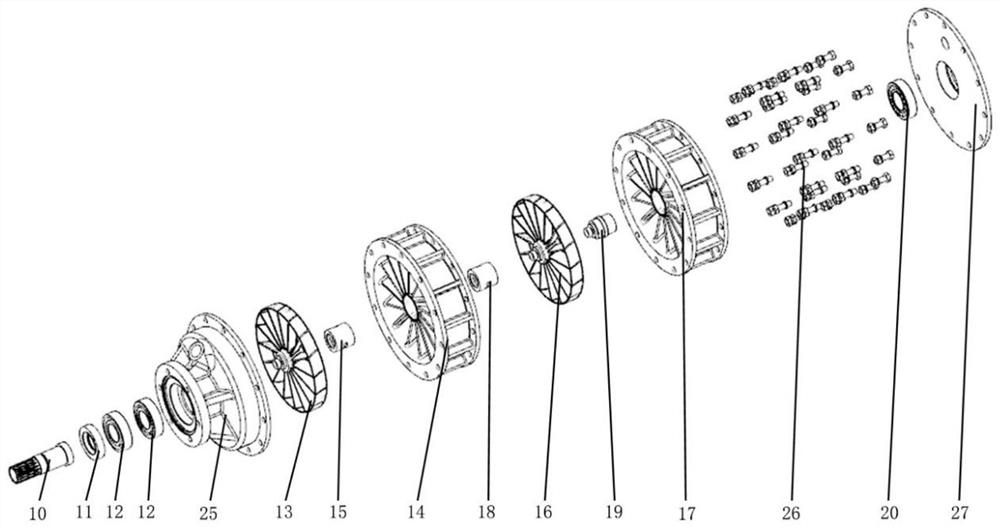 Combined hydraulic retarder