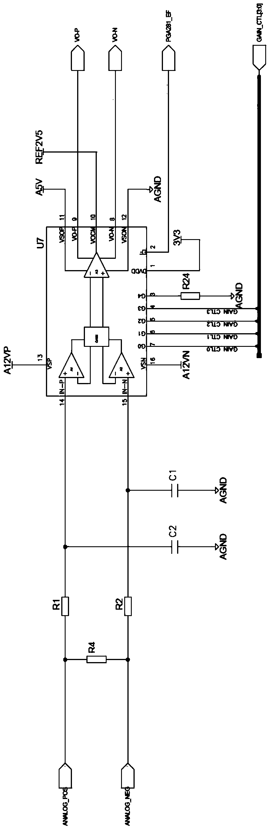 Fully Differential Signal Conditioning Circuit for Current Excited Sensors