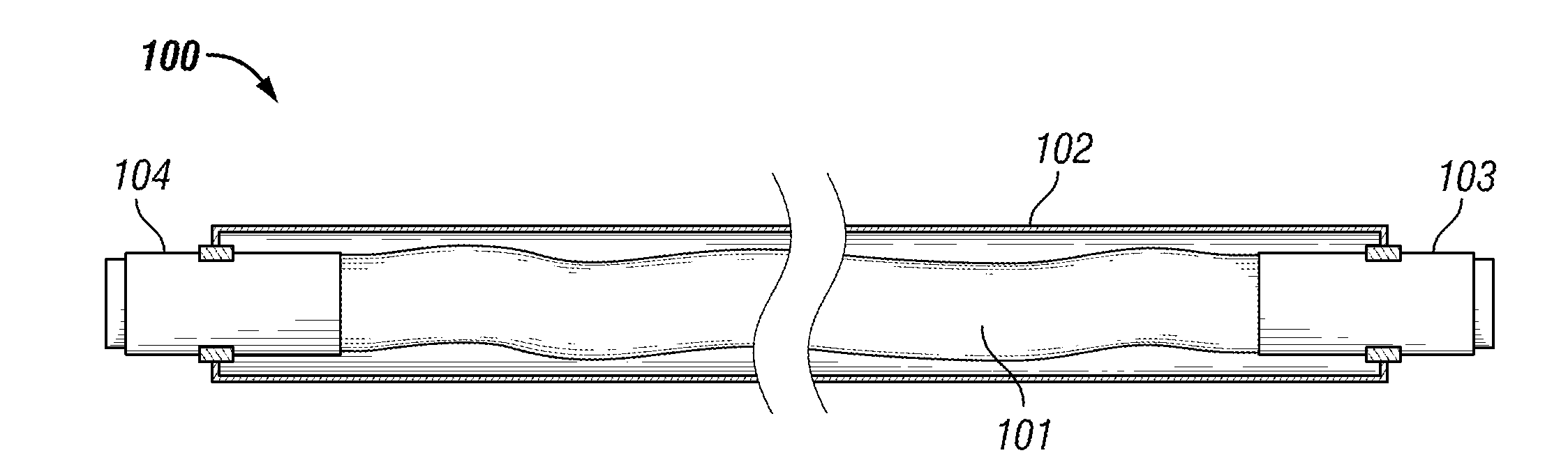 Pipe-in-pipe apparatus including an engineered pipe