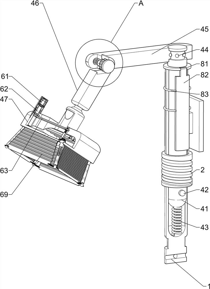 Angle-variable shading infrared lamp holder for hepatobiliary pancreatic surgery