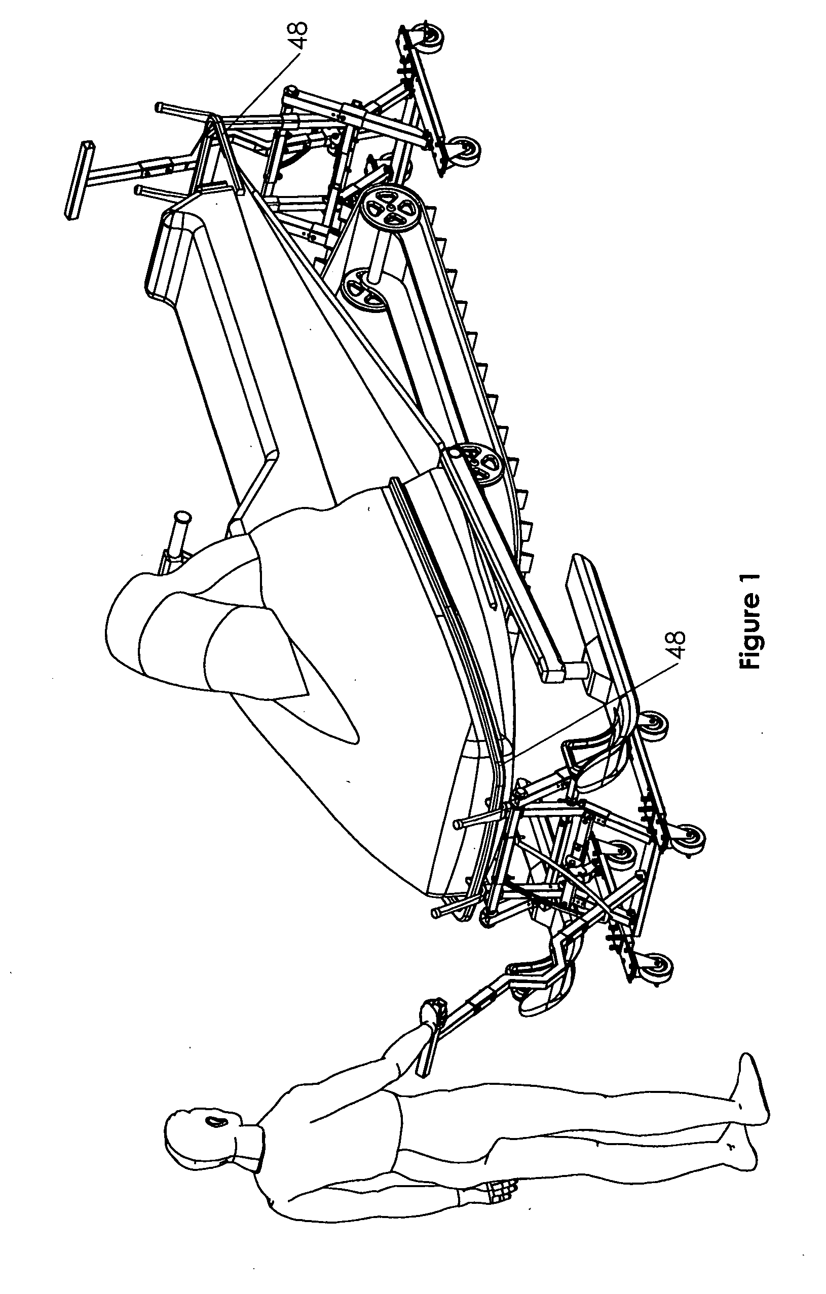 Snowmobile lifting device