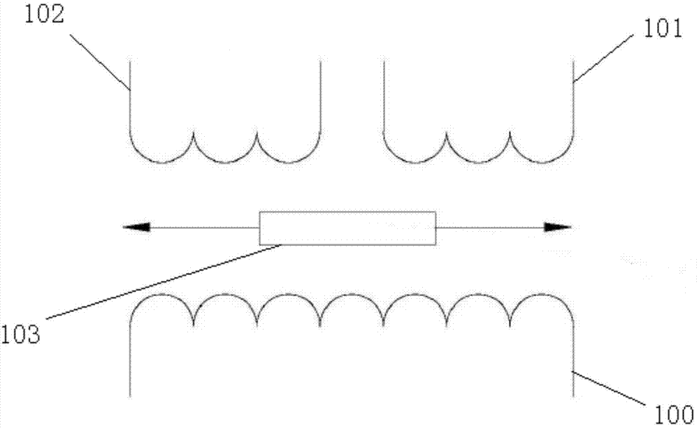 Differential transformer type displacement sensor