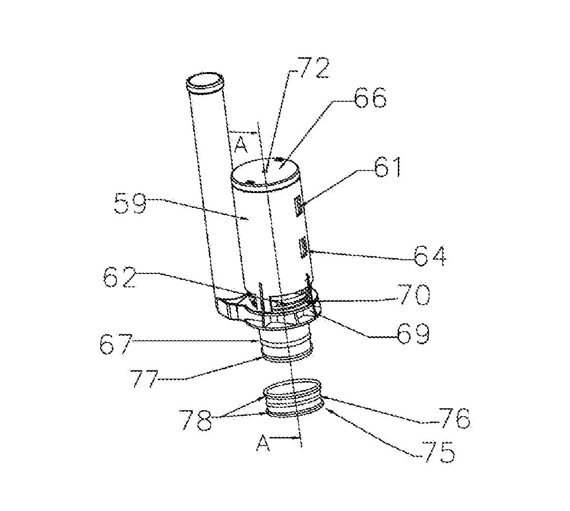 Structural improvement of a water drainer in a cistern