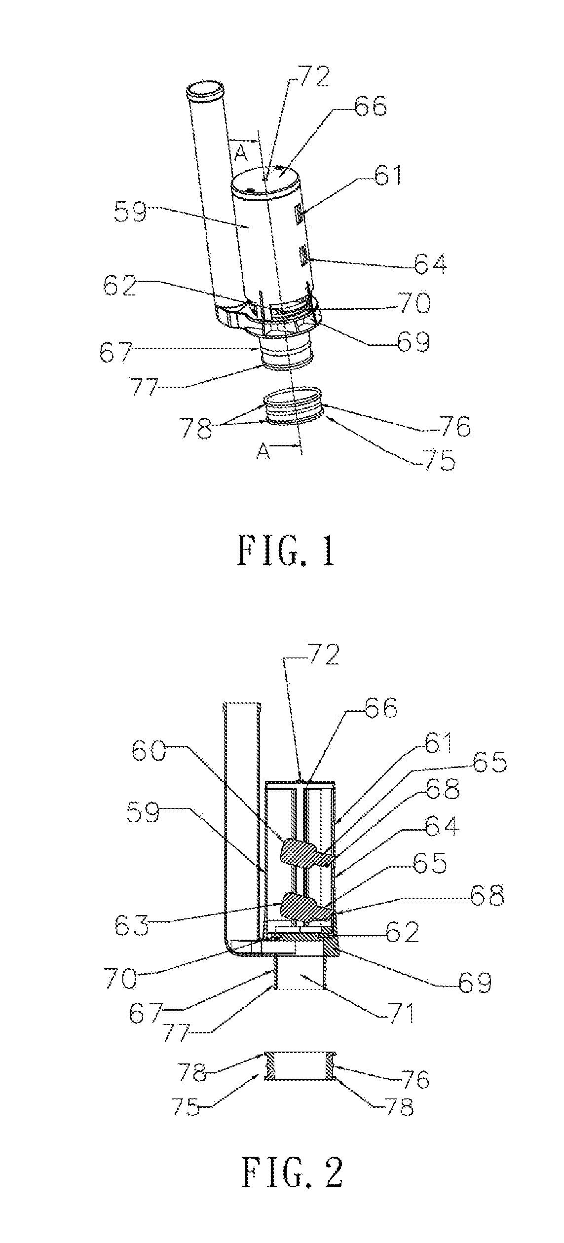 Structural improvement of a water drainer in a cistern