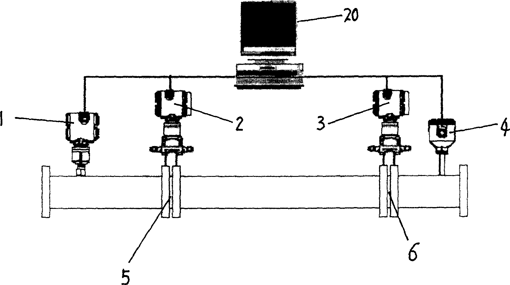 Double-slot type porous plate type mixed transportation metering device