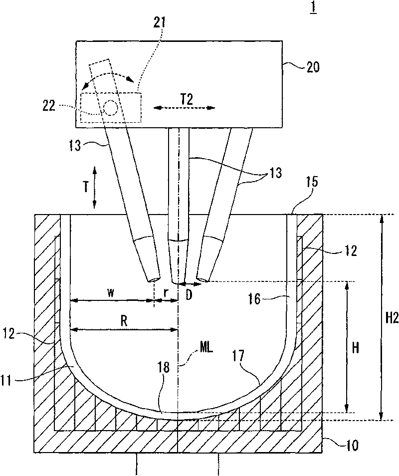 Method and apparatus for manufacturing vitreous silica crucible and vitreous silica crucible