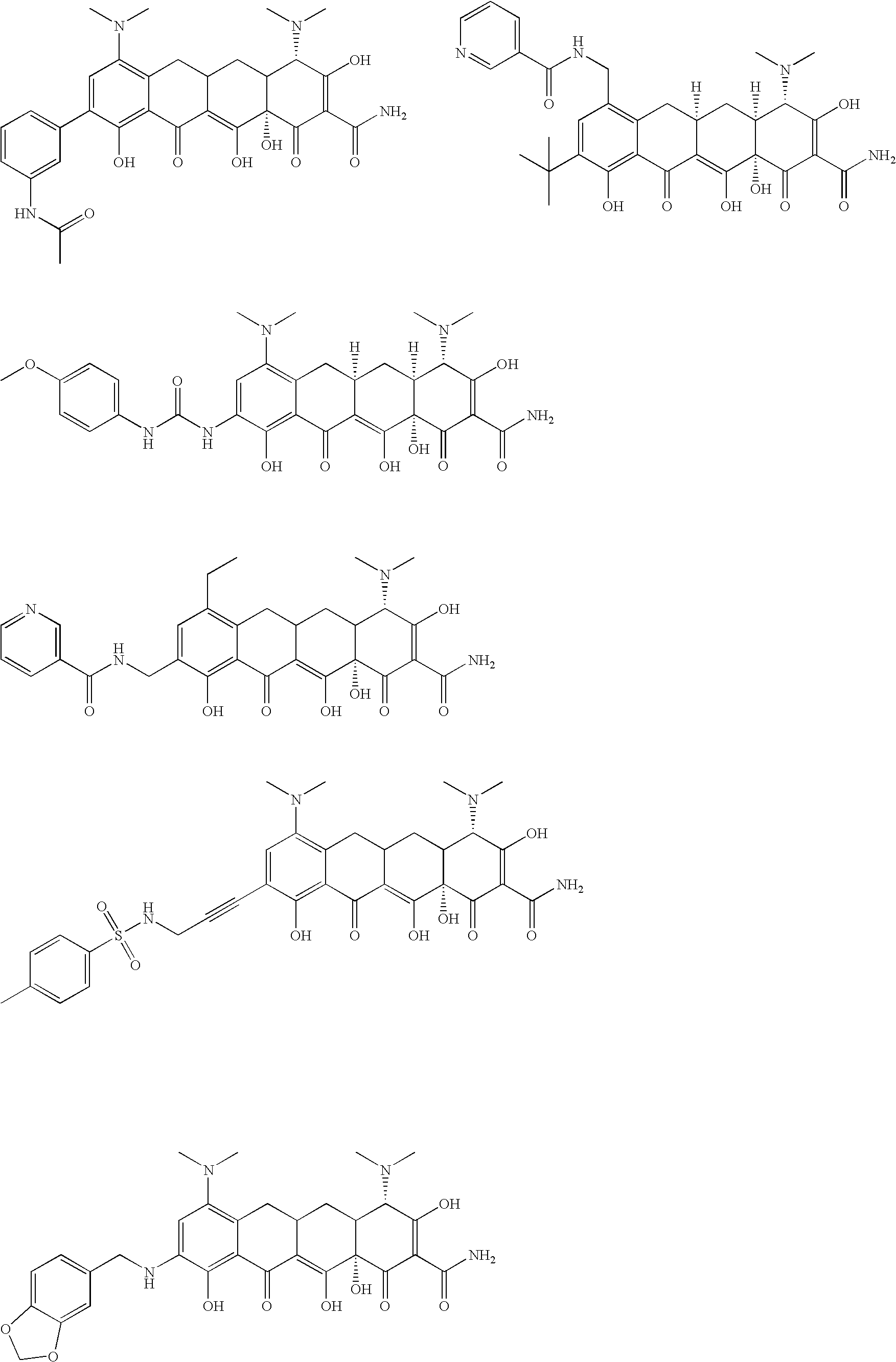 Substituted tetracycline compounds as synergistic antifungal agents