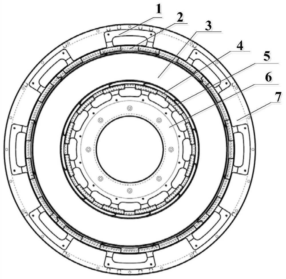 A high-power Hall thruster discharge chamber assembly based on flexible connection