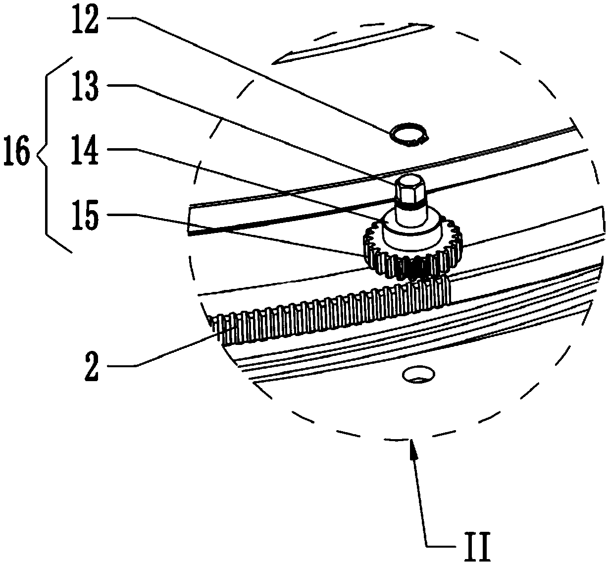 Circular knitting machine with adjustable pressure plate