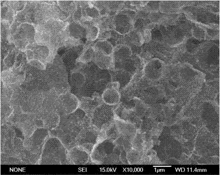 A hollow graphene sphere loaded nano-tin disulfide composite material and its preparation method
