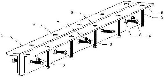 A construction method of armor joint based on angle steel