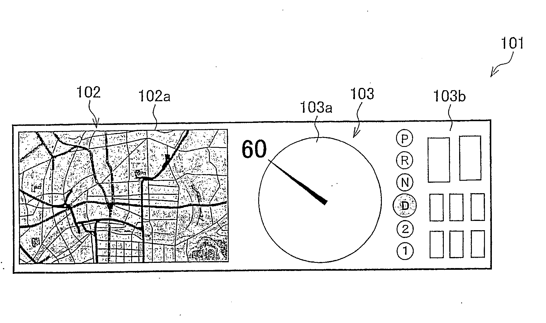 Onboard display device, onboard display system and vehicle