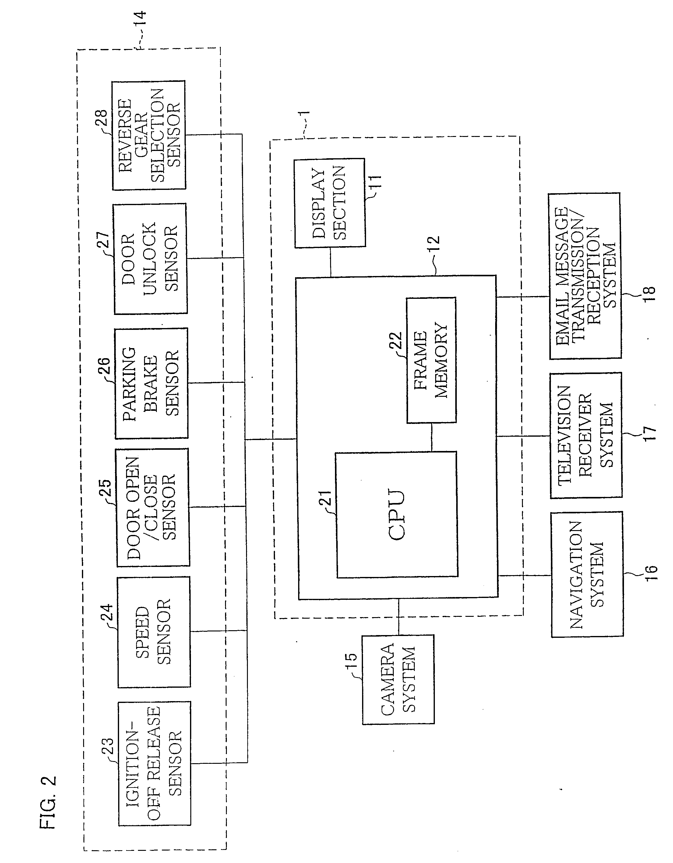 Onboard display device, onboard display system and vehicle