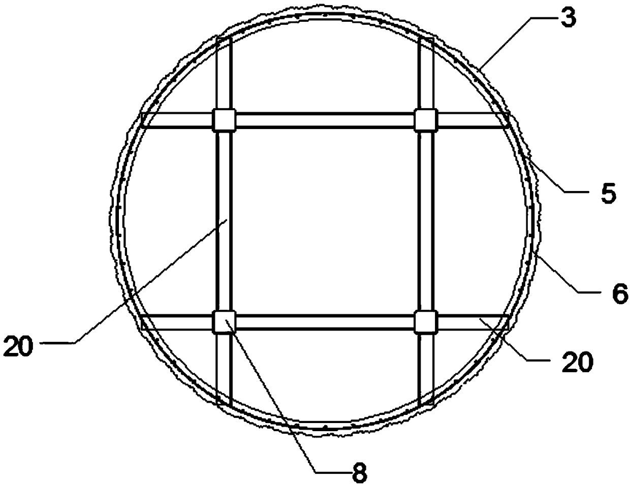 Prefabricated cement-engraving simulated tree and construction technology thereof