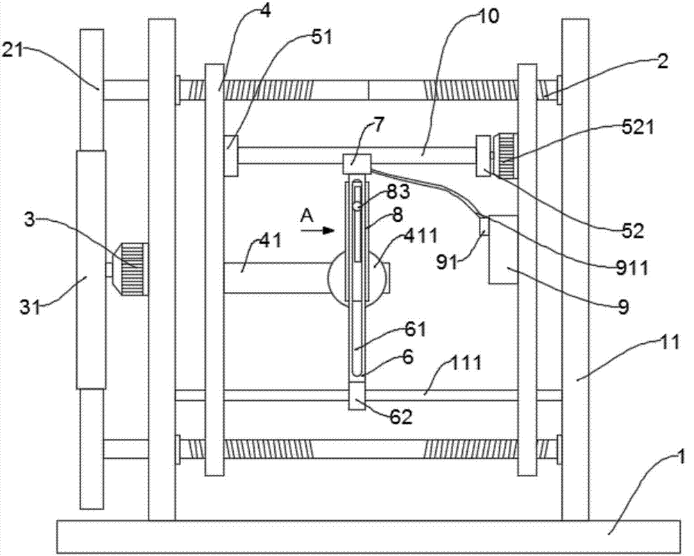 Transmission shaft cleaning device with adjustable operating range