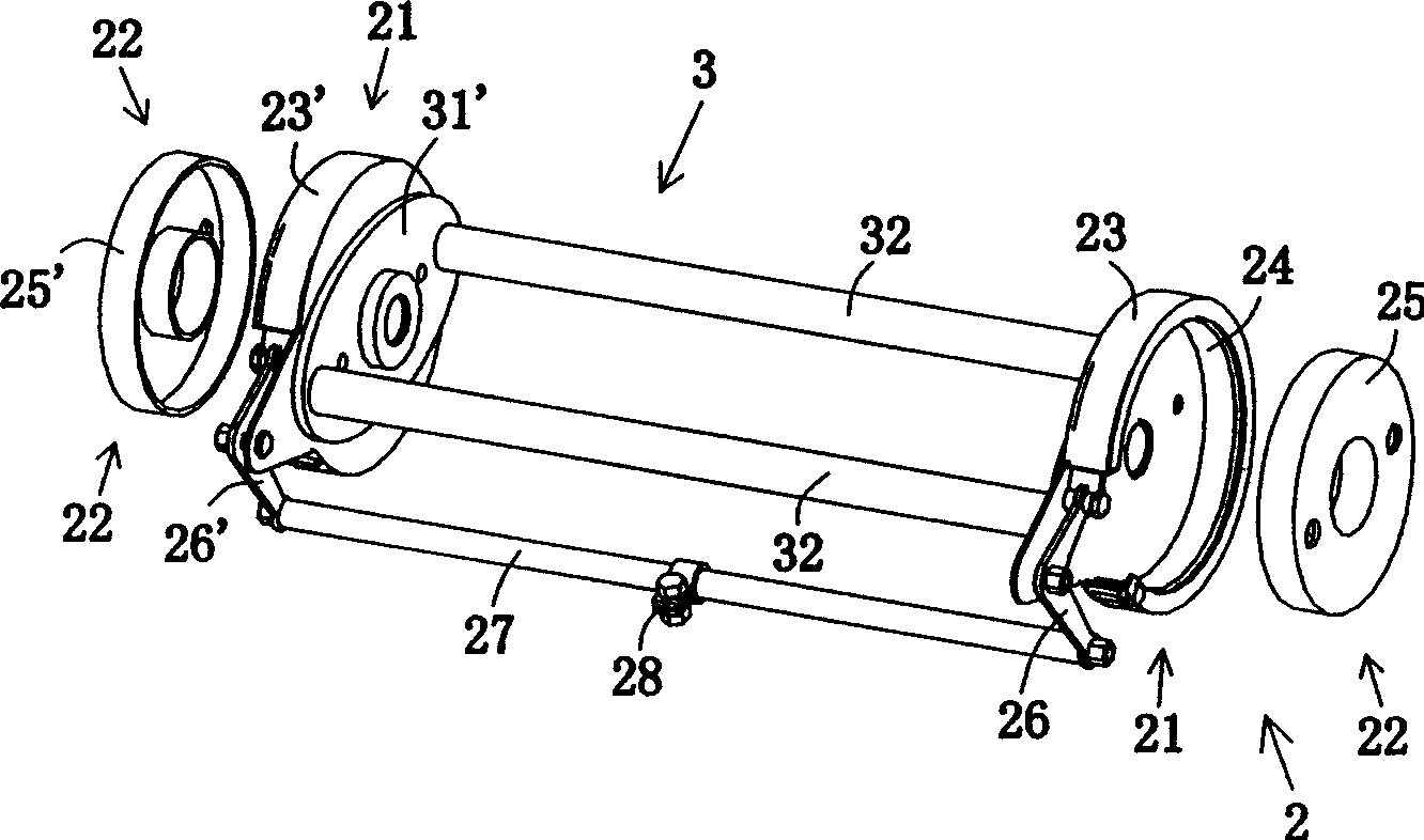 Biwheel braking device and light triwheel or tetrawheel cycle using said device
