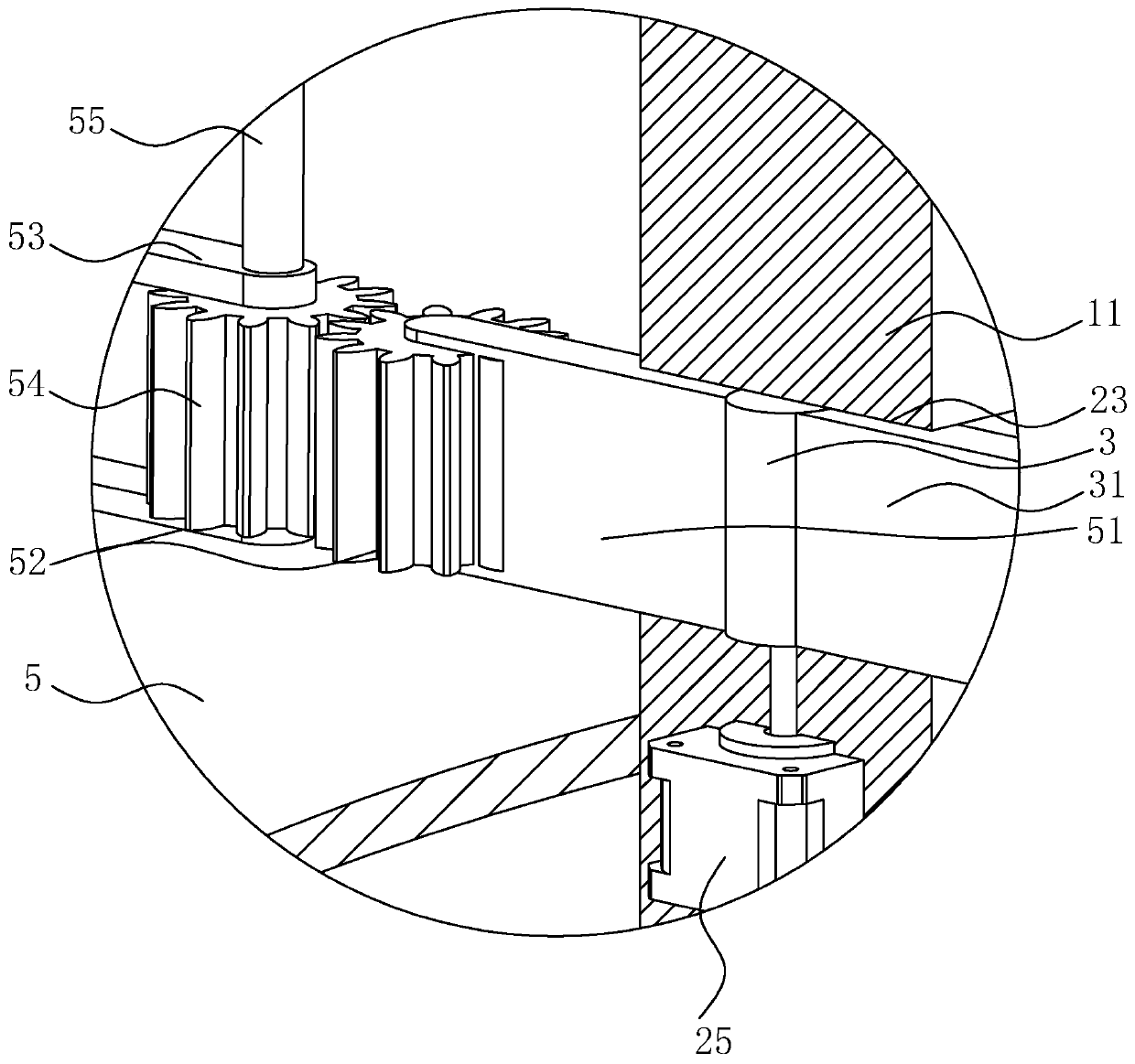 Biological treatment device for organic waste gas