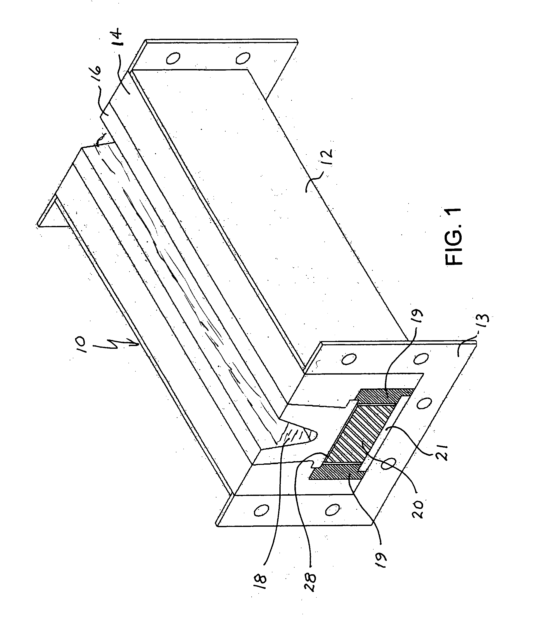 Heated trough for molten metal