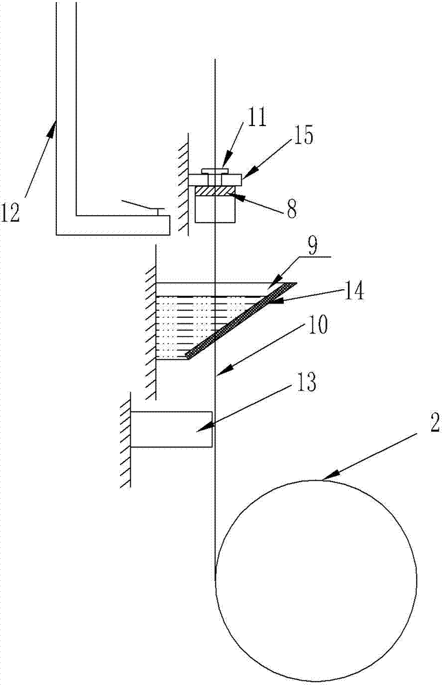 Lacquering device for varnished wire