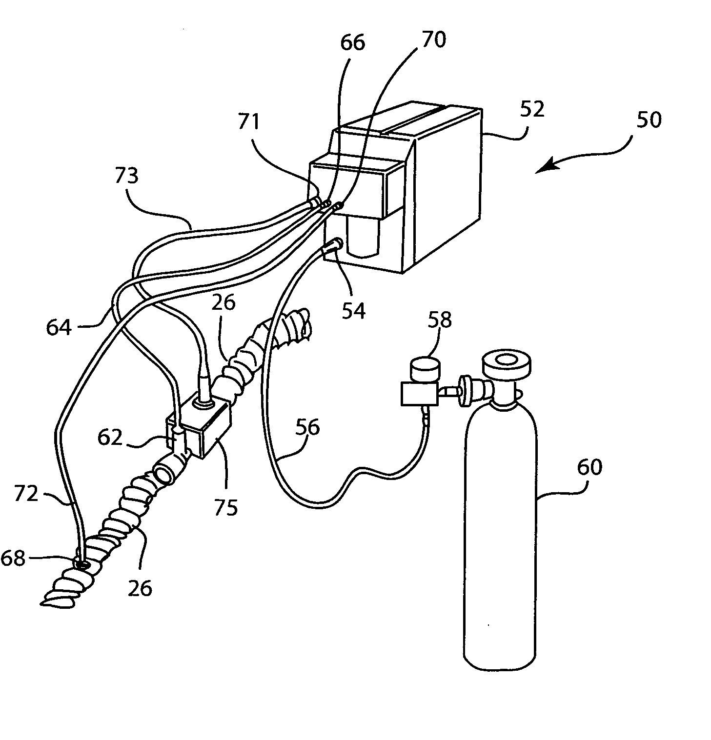 Modular nitric oxide delivery device