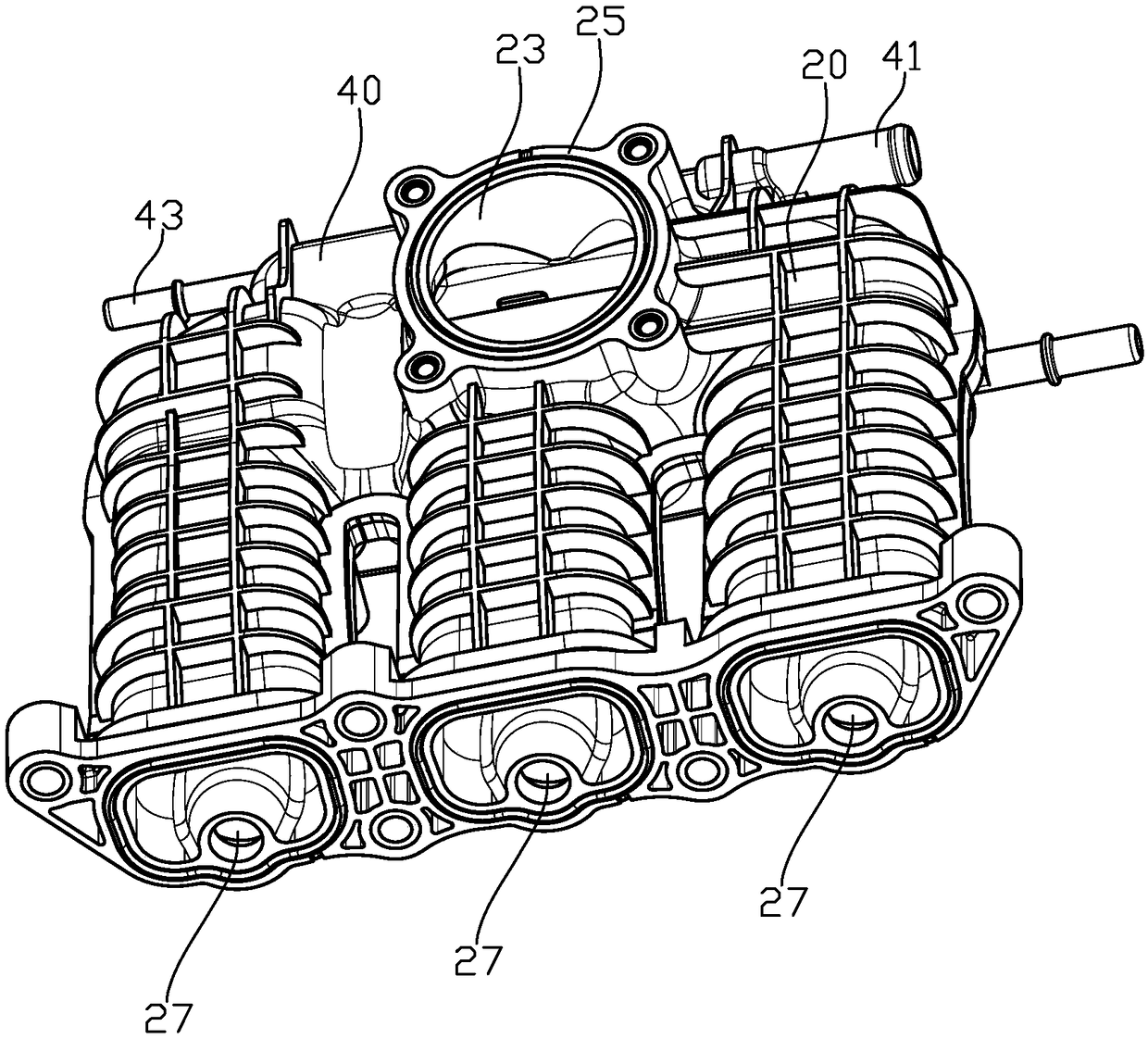 Engine intake manifold and engine