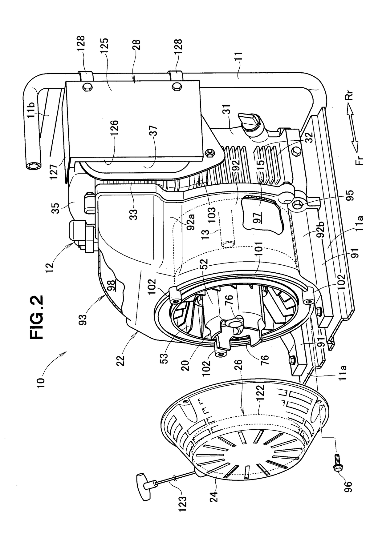 Engine-driven generator