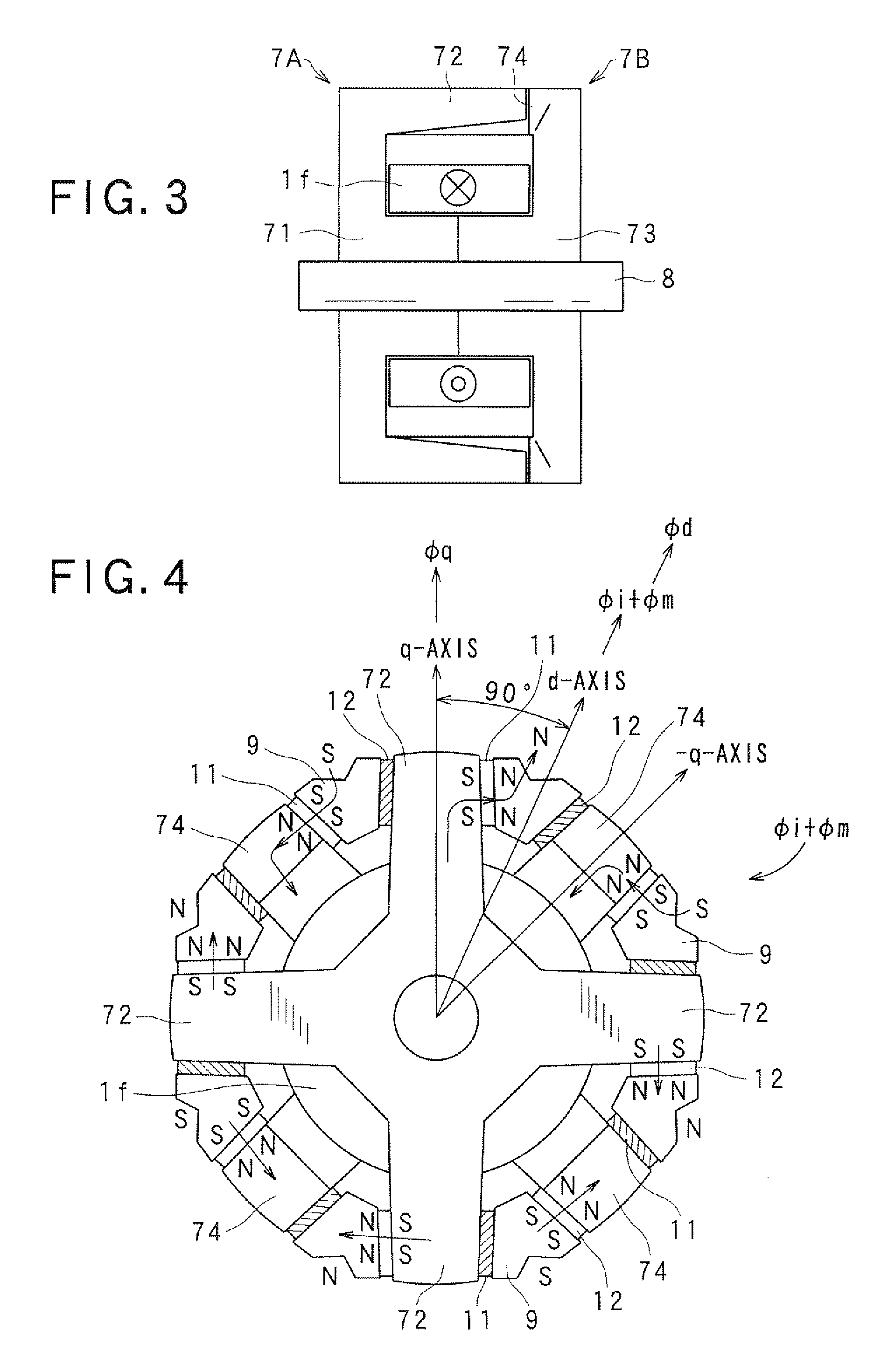 Motor apparatus including lundell motor having lundell-type rotor