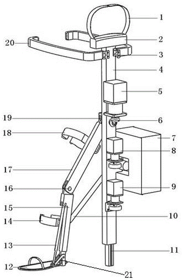 Lower extremity exoskeleton for hemiplegic patients, its use method and stability verification method