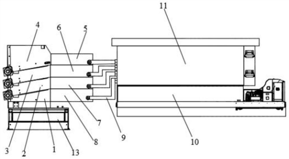 A waste wood treatment device for solid wood furniture processing