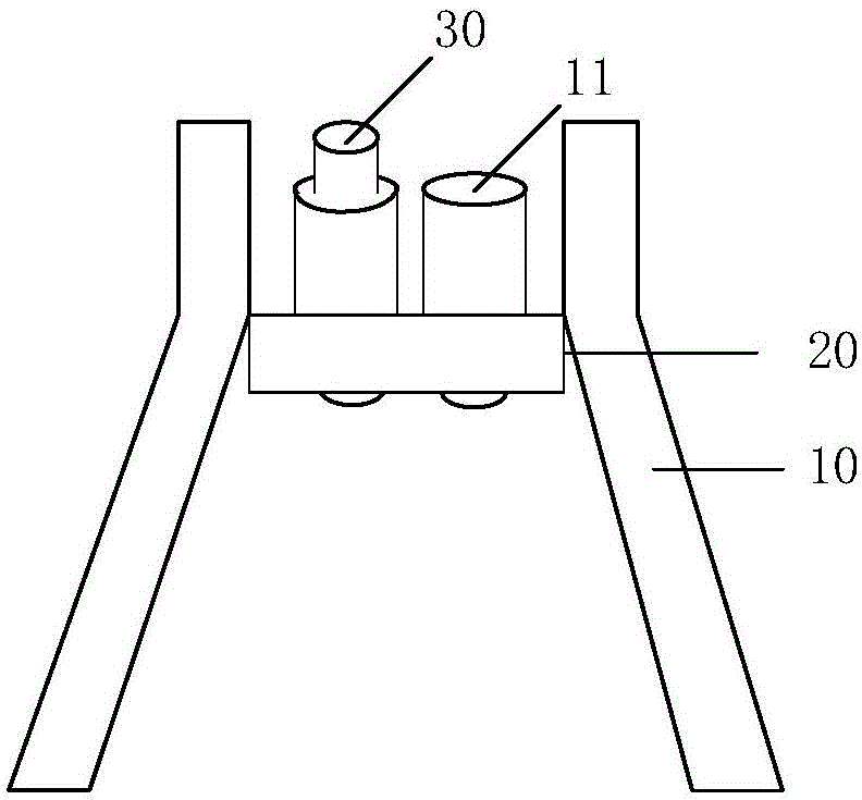 Chip fixing device and preparation method for invalid analysis sample