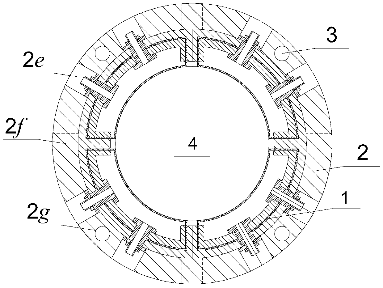 Rock mass test flexible oil cylinder, loading system and mounting method of loading system