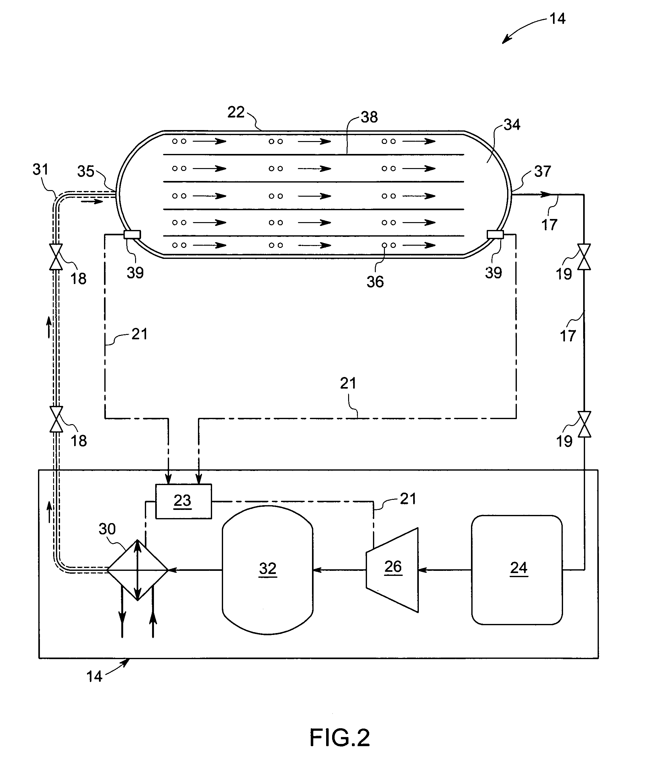 System and method for storing and discharging hydrogen