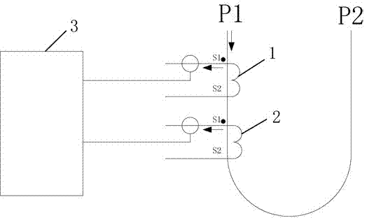 Circuit loop polarity measuring method for busbar protection double transformation
