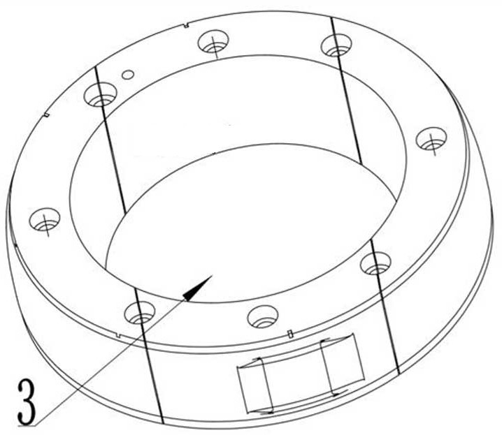 Non-circular ring-like thin-walled part machining process and thin-walled part clamping tool thereof