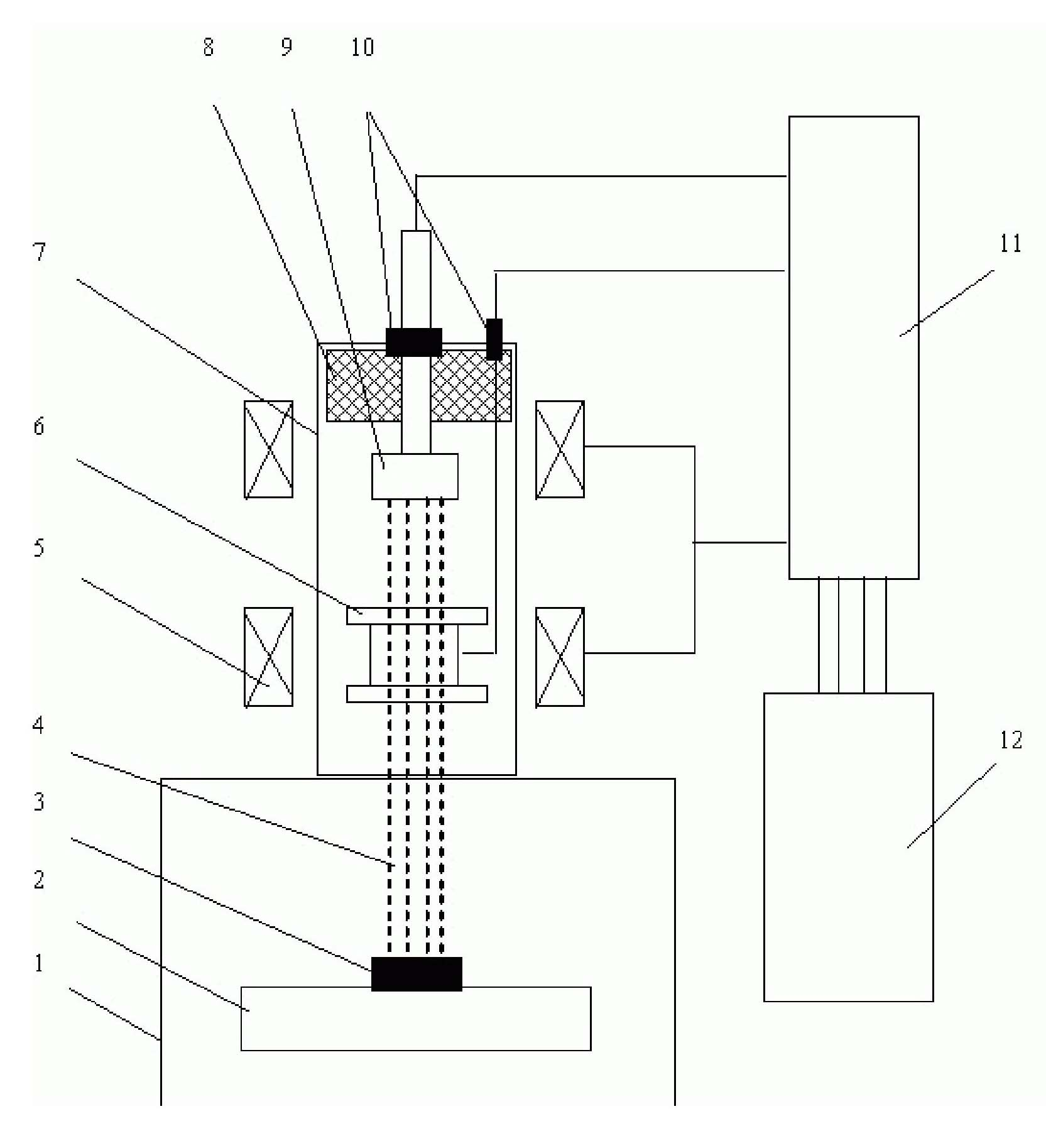 Pulse type large beam spot electronic beam generating device