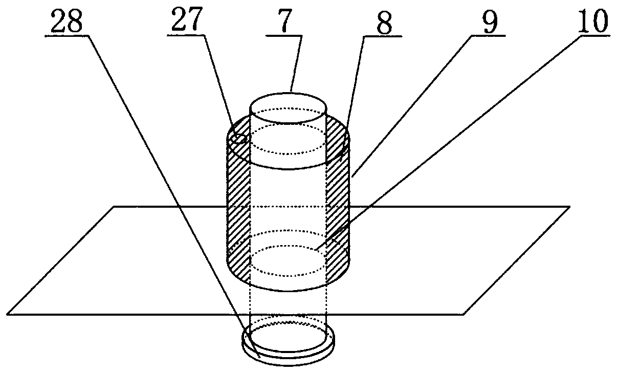 Axial-flow type high-flow-speed high-pressure-intensity test device