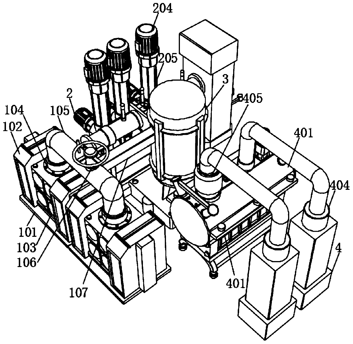 Municipal full-automatic negative-pressure-free water supply equipment convenient to overhaul