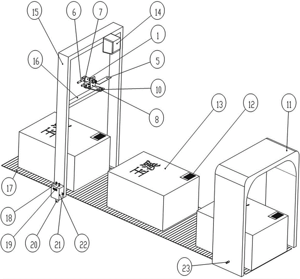 An automatic sorting device for missing rods in cigarette boxes in cigarette logistics