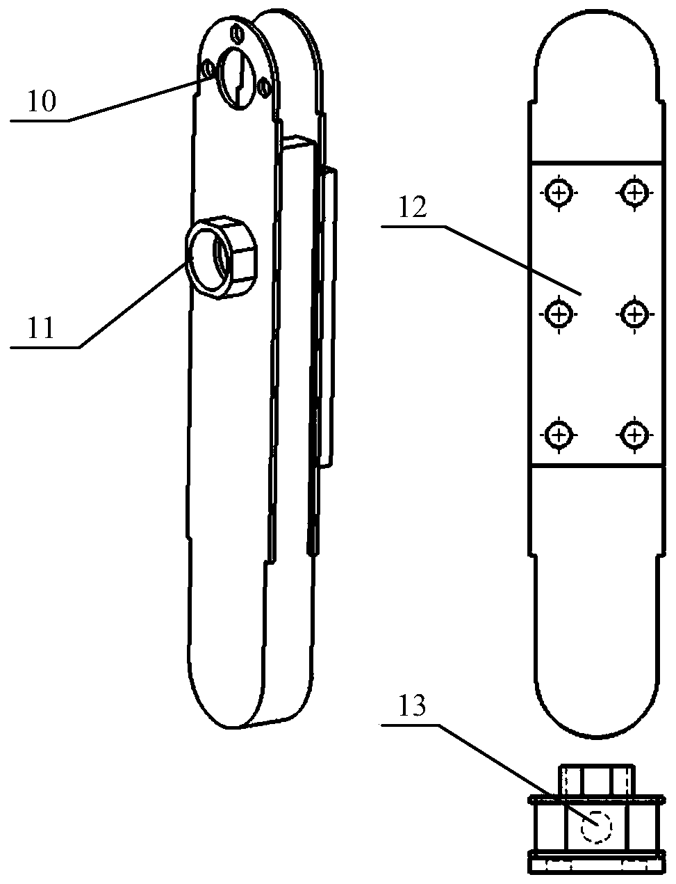 Internal injection liquid electrolytic crawler grinding composite machining tool cathode and method