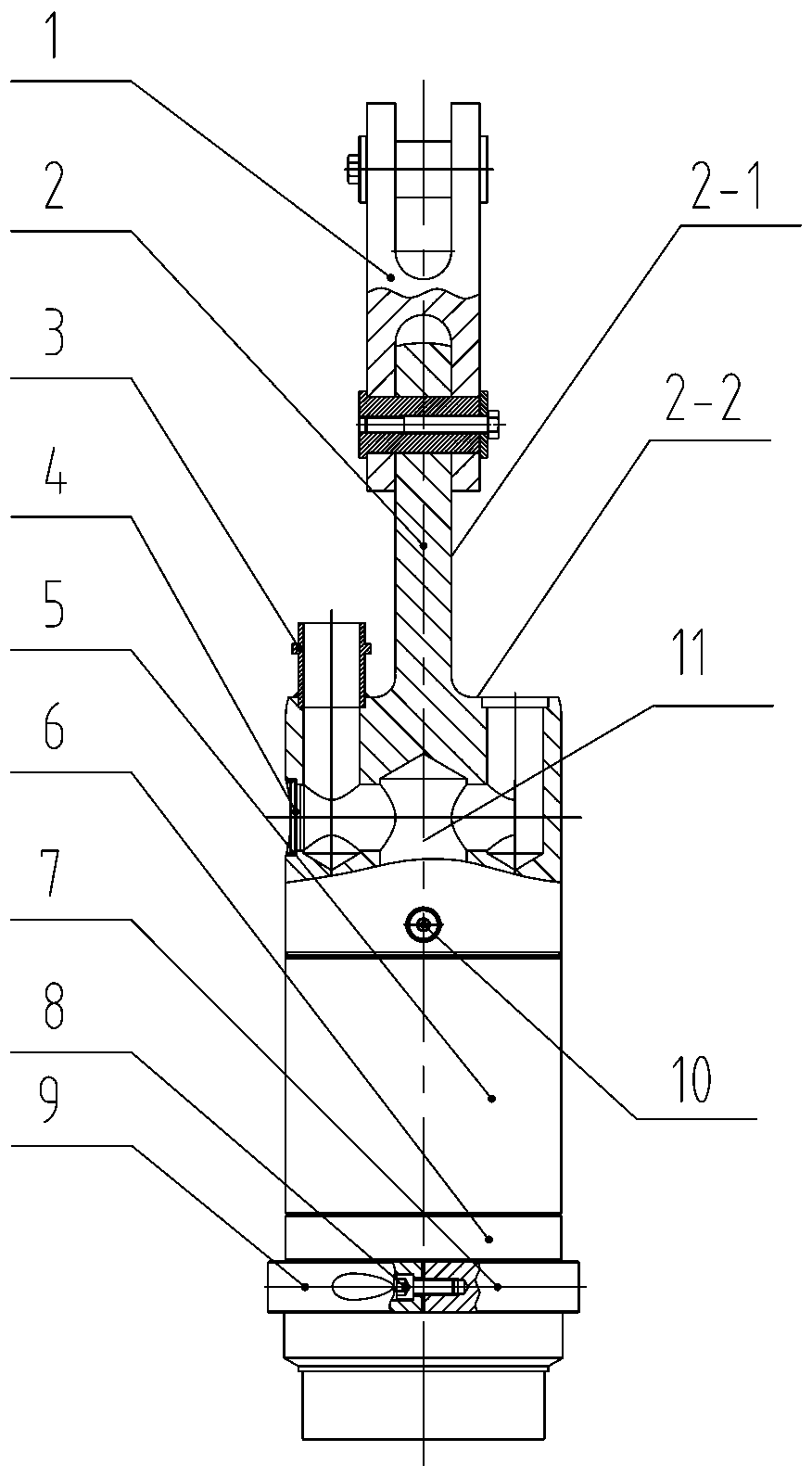 Rotary drilling rig elevator with gas transmission channel therein