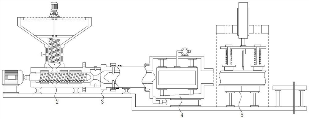 Molding device and preparation method for PVC drainage pipe production